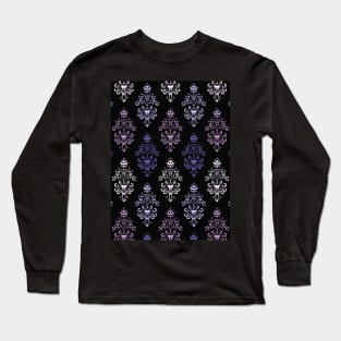 Purple Pastel Haunted Mansion Wallpaper Long Sleeve T-Shirt